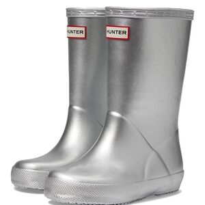 Hunter Metallic Silver Boots